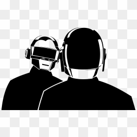 Daft Punk Png Picture - Daft Punk Black And White, Transparent Png - daft punk png