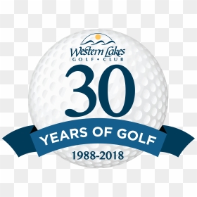30th Golf Club Anniversary - Western Lakes Golf Club, HD Png Download - golf club png