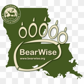 Louisiana Bear Wise Logo - Graphic Design, HD Png Download - louisiana png