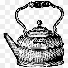 Antique Tea Pot Clip Arts - Tetera Antigua Png, Transparent Png - tea pot png