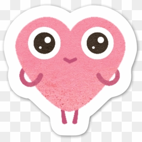 Heart Eyes Sticker - Cartoon, HD Png Download - heart eyes png