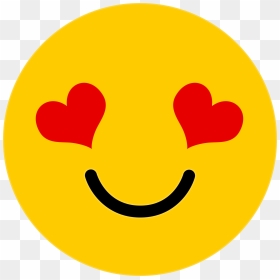 Smiley, HD Png Download - heart eyes png