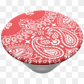 Red Bandana, Popsockets - Red Popsockets, HD Png Download - paisley png