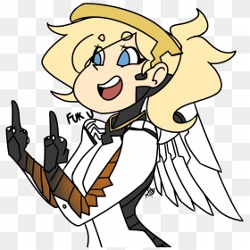 I Have Many Thoughts When I Play Mercy - Mercy, HD Png Download - overwatch mercy png