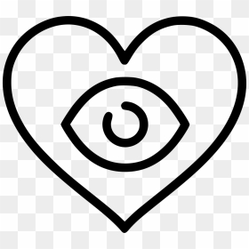 Love Heart Appearance Eyes Loving - Emblem, HD Png Download - heart eyes png