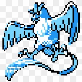 Picture Freeuse Download Pixilart By Cutecreeper - Pokemon Pixel Art With Grid, HD Png Download - articuno png