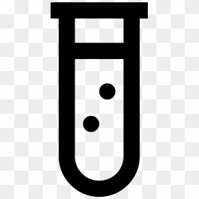 It"s A Logo Of A Thin Test Tube - Black-and-white, HD Png Download - test tube png