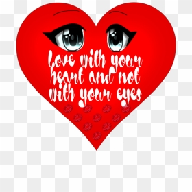 #heart #eyes #quote #realthoughts #funedit #love - Heart, HD Png Download - heart eyes png