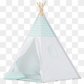 Mint Chevron Teepee Set - Tent, HD Png Download - teepee png