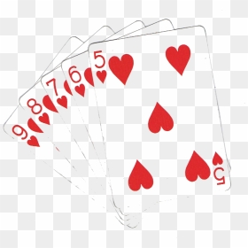 5 Of Hearts Playing Card , Png Download - Transparent Cards Png, Png Download - playing card png