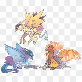 Vector Library Library Articuno Drawing Legendary Dog - Pokemon Legendary Birds Fusion, HD Png Download - articuno png