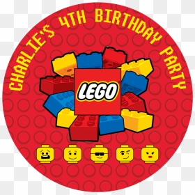 Lego Blocks Party Box Stickers - Lego, HD Png Download - lego logo png