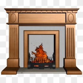 Fireplace Mantel Hearth Living Room Interior Design - Chimeney Png, Transparent Png - fireplace png