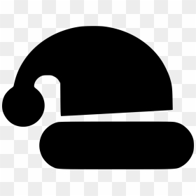 Santa Claus Hat - Santa Icon Black Png Transparent, Png Download - santa claus hat png