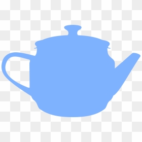 Silhouette Vector Image Of A Teapot - Grey Teapot Clipart, HD Png Download - tea pot png