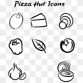 Pizza Hut Logo Black And White, HD Png Download - pizza hut logo png