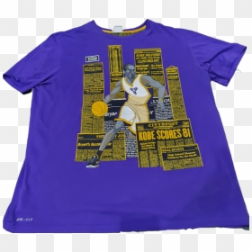 Kobe Bryant La Lakers Dri Fit Tee - Active Shirt, HD Png Download - lakers png