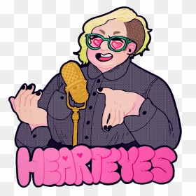 Cartoon, HD Png Download - heart eyes png