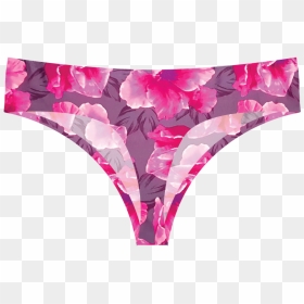 Floral Seamless Thong - Flower Underwear Png, Transparent Png - thong png