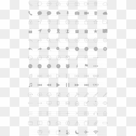 Ios7 Line Icons - Sheet Music, HD Png Download - cellphone icon png