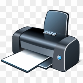 Printer Png Free Download - Transparent Print Icon Png, Png Download - printer png