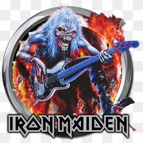 Iron Maiden Eddie Bass T Shirt, HD Png Download - iron maiden logo png
