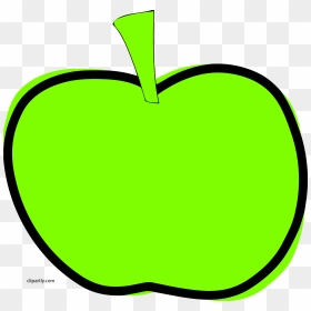 Cartoon Green Apple Clipart, HD Png Download - green apple png