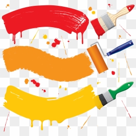 Paint Rollers Painting Brush Free Download Png Hd Clipart - Painter Png, Transparent Png - paint roller png