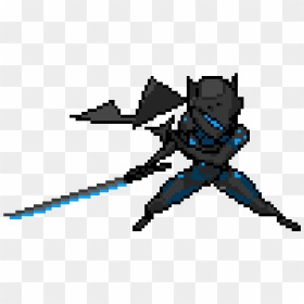 Genji Carbon Fiber - Overwatch Genji Pixel Spray, HD Png Download - overwatch mercy png