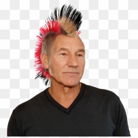 Side Drawing Mohawk - Transparent Patrick Stewart Png, Png Download - mohawk png