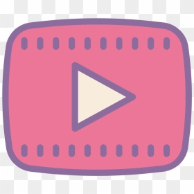 Pink Youtube Icon Transparent & Png Clipart Free Download - Icon, Png Download - youtube symbol png