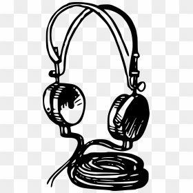 Wireless Headset Clip Arts - Old Headphones Clip Art, HD Png Download - headphones vector png