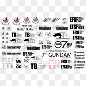 Rx 78 7senki - Gundam Decals, HD Png Download - rx png