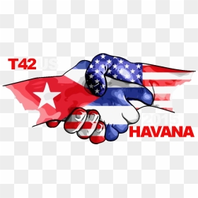 Cuba And Us Flag, HD Png Download - cuban flag png