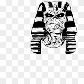 Eddie Iron Maiden Powerslave - Drawing Eddie Iron Maiden, HD Png Download - iron maiden logo png