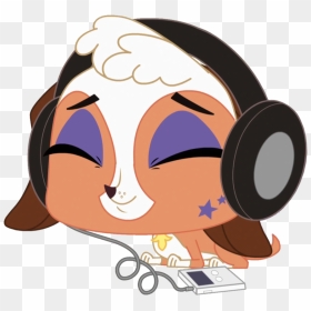 Lps Heidi With Headphones Vector By Varg45 - Lps Heidi, HD Png Download - headphones vector png