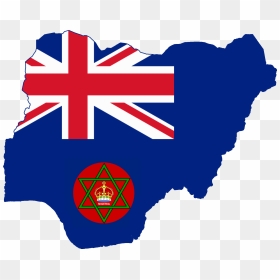 Flag Map Of British Nigeria - Catholic Youth Organization Of Nigeria, HD Png Download - british flag png