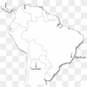 South America - El Salvador Latin America Map, HD Png Download - south america png
