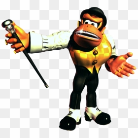 Swanky Kong Dkc3 - Donkey Kong Country Swanky Kong, HD Png Download - diddy kong png