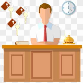 Property Management System For Hotels, Lodges And Chains - Front Office Manager Clipart, HD Png Download - office png