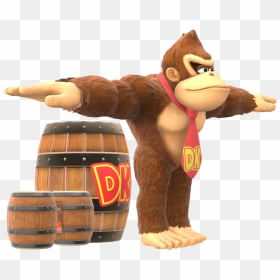 Download Zip Archive - Super Smash Bros Ultimate Donkey Kong, HD Png Download - diddy kong png