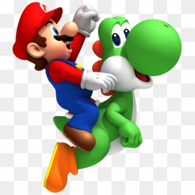 Mario Bros Png Image - Super Mario On Yoshi, Transparent Png - mario bros png