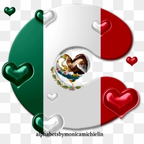 Alfabeto Con La Bandera De Mexico, HD Png Download - bandera de mexico png