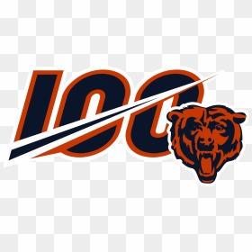 Chicago Bears 100 Logo, HD Png Download - chicago bears logo png