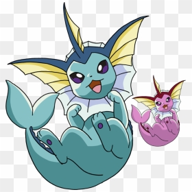Vaporeon & Shiny Vaporeon - Shiny And Normal Vaporeon, HD Png Download - vaporeon png