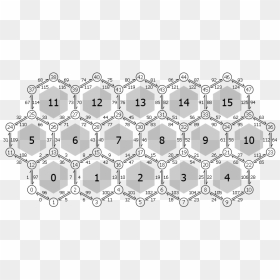 Hex-gr#1 - Circle, HD Png Download - hex grid png