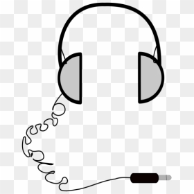 Headphone .png Black & White, Transparent Png - headphones icon png