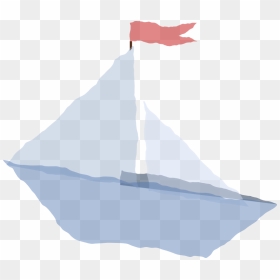 Crumpled Paper Boat - Paper Boats Clip Art, HD Png Download - crumpled paper png