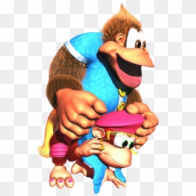 Wiki Donkey Kong - Dixie Kong Diddy Kong, HD Png Download - diddy kong png