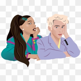 Troye Sivan And Ariana Grande Cartoon, HD Png Download - troye sivan png